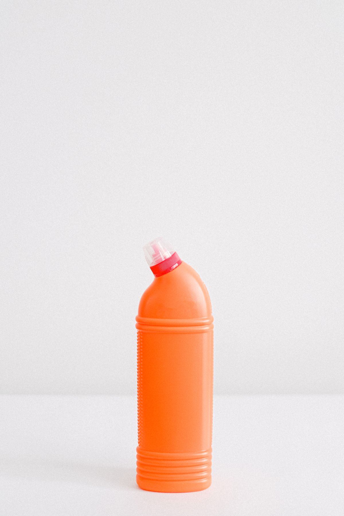 A bottle of cleaning product