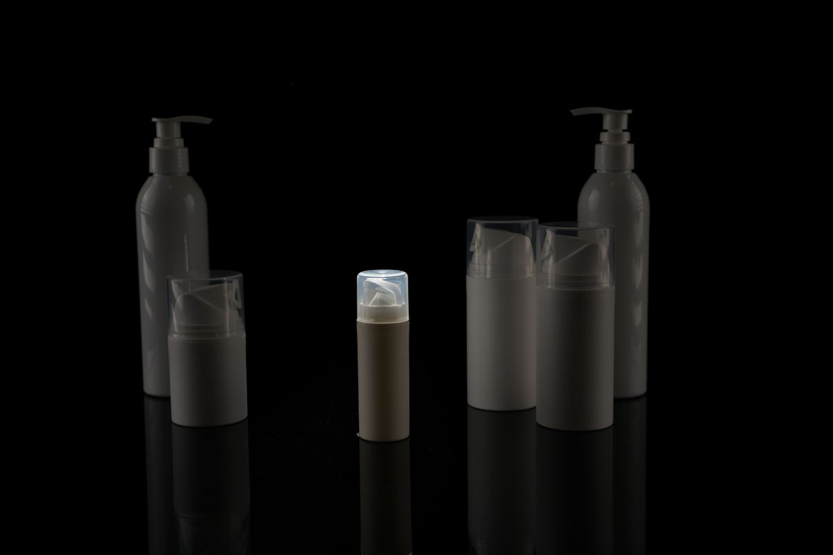Empty cosmetic bottles